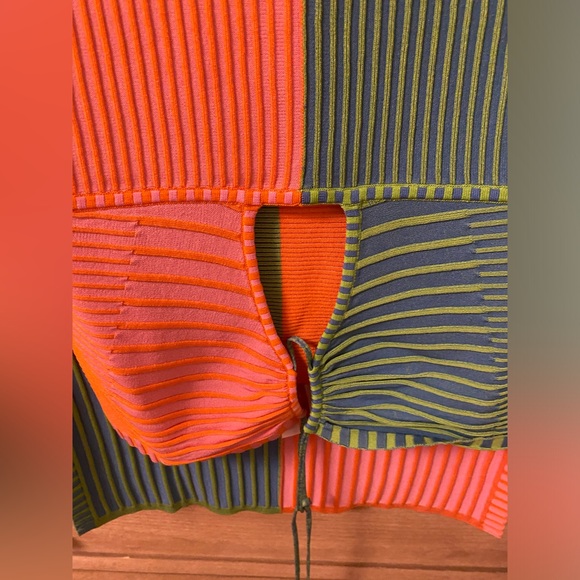 Solid & stripe multicolor dress - Picture 6 of 8